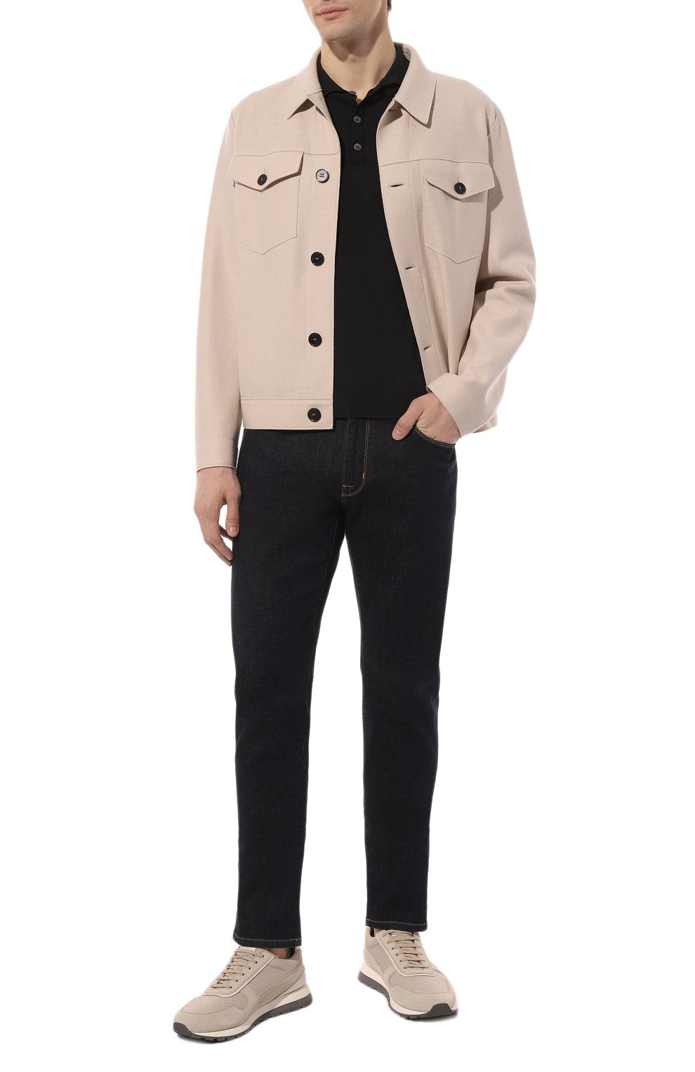 Хлопковое поло DANIELE FIESOLI черного цвета по цене 17550 руб., арт. DF0305, фото 2 Хлопковое поло DANIELE FIESOLI, арт. DF0305, фото 2