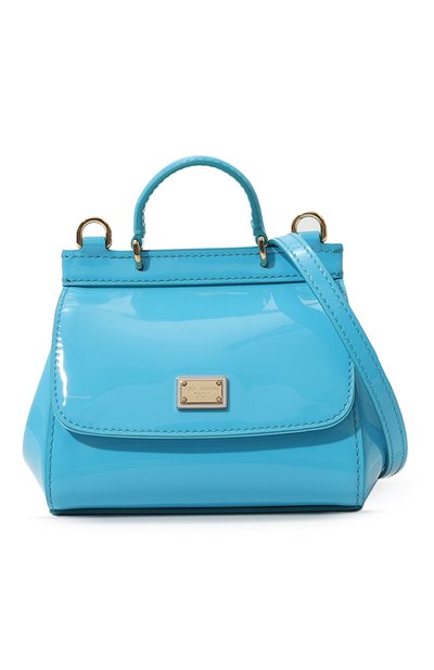 Сумка sicily DOLCE & GABBANA голубого цвета по цене 65900 руб., арт. EB0003/A1067, фото 4 Сумка sicily DOLCE & GABBANA, арт. EB0003/A1067, фото 4