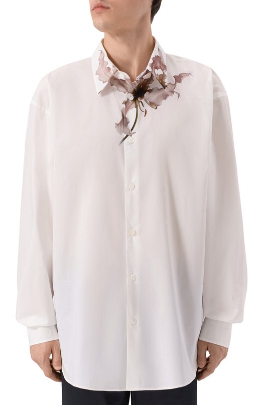 Хлопковая рубашка Dries Van Noten 020732-2008-305 Розовый  020732-2008-305 Фото 3