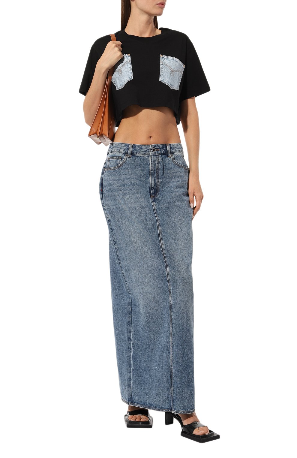 Джинсовая юбка SELF-PORTRAIT, арт. PF23-822XSK-BL, фото 2