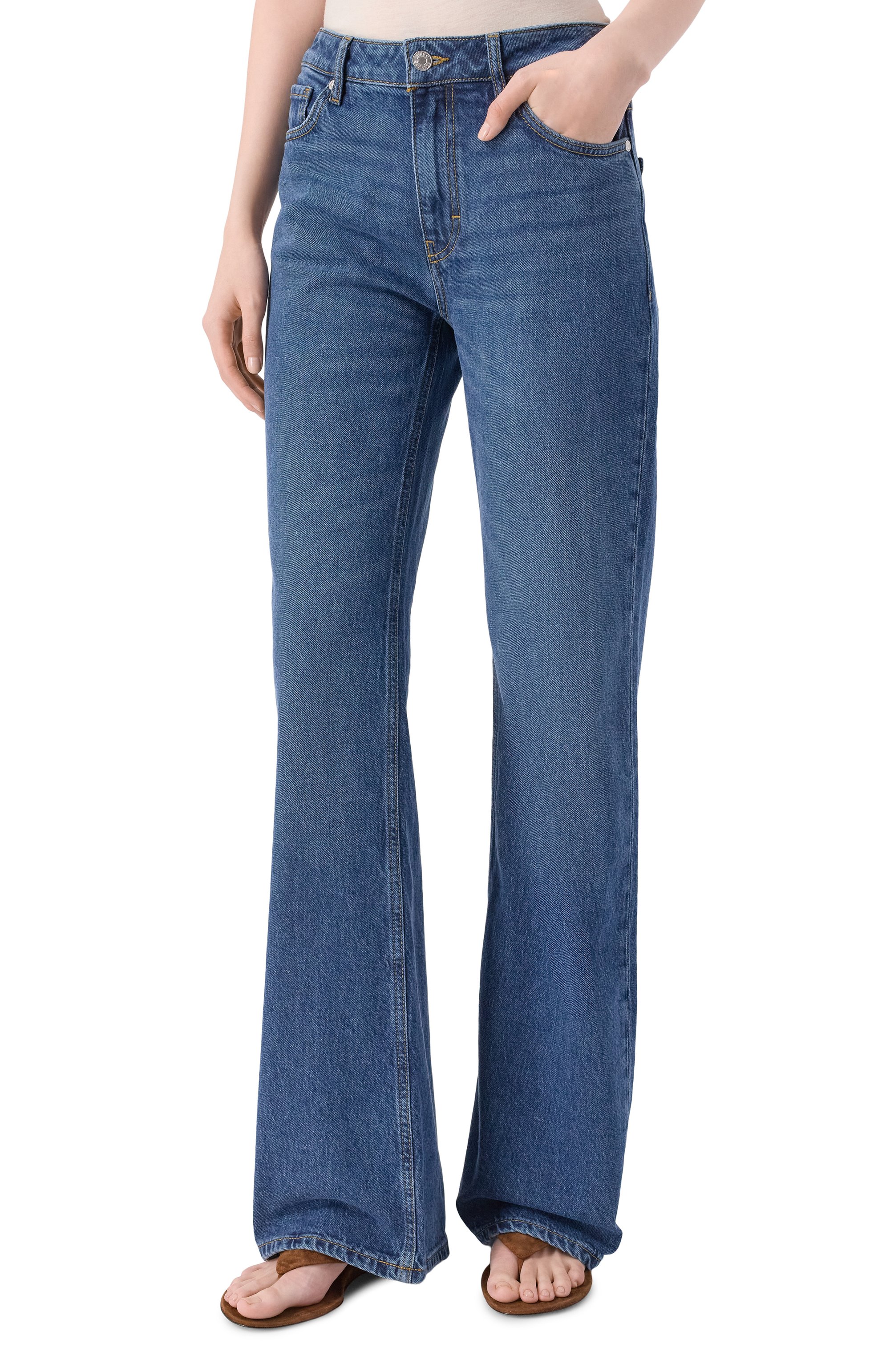 Джинсы HUGO синего цвета по цене 14900 руб., арт. 50557008, фото 3 Джинсы HUGO, арт. 50557008, фото 3