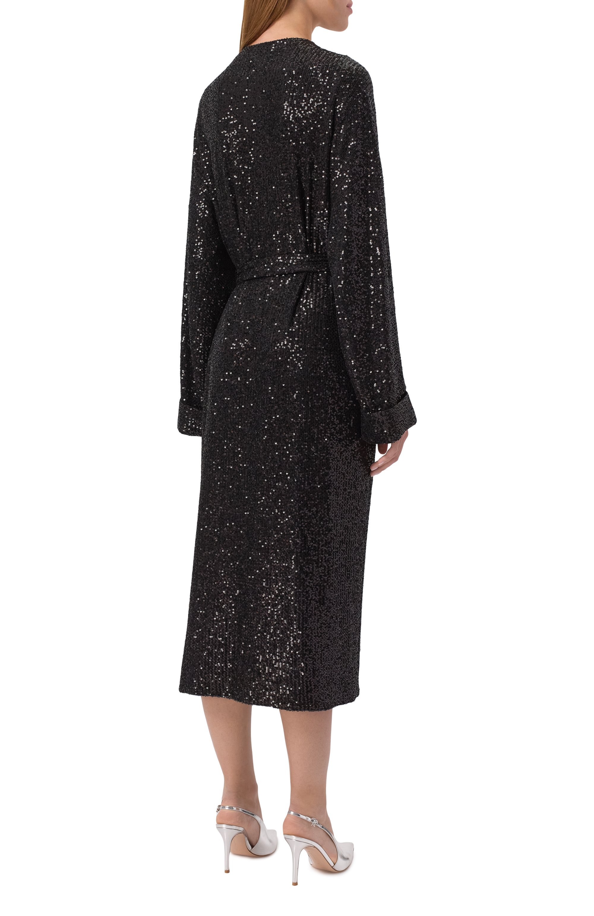 Платье-халат с отделкой пайетками PERVERT, арт. PE25/DR02/60-92-32, фото 4