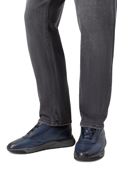 Кожаные кроссовки innova SANTONI, арт. MBIG22027ANEPG0N, фото 2