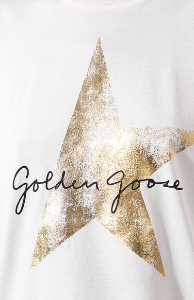 Хлопковая футболка GOLDEN GOOSE DELUXE BRAND, арт. G35WP026.L1, фото 5