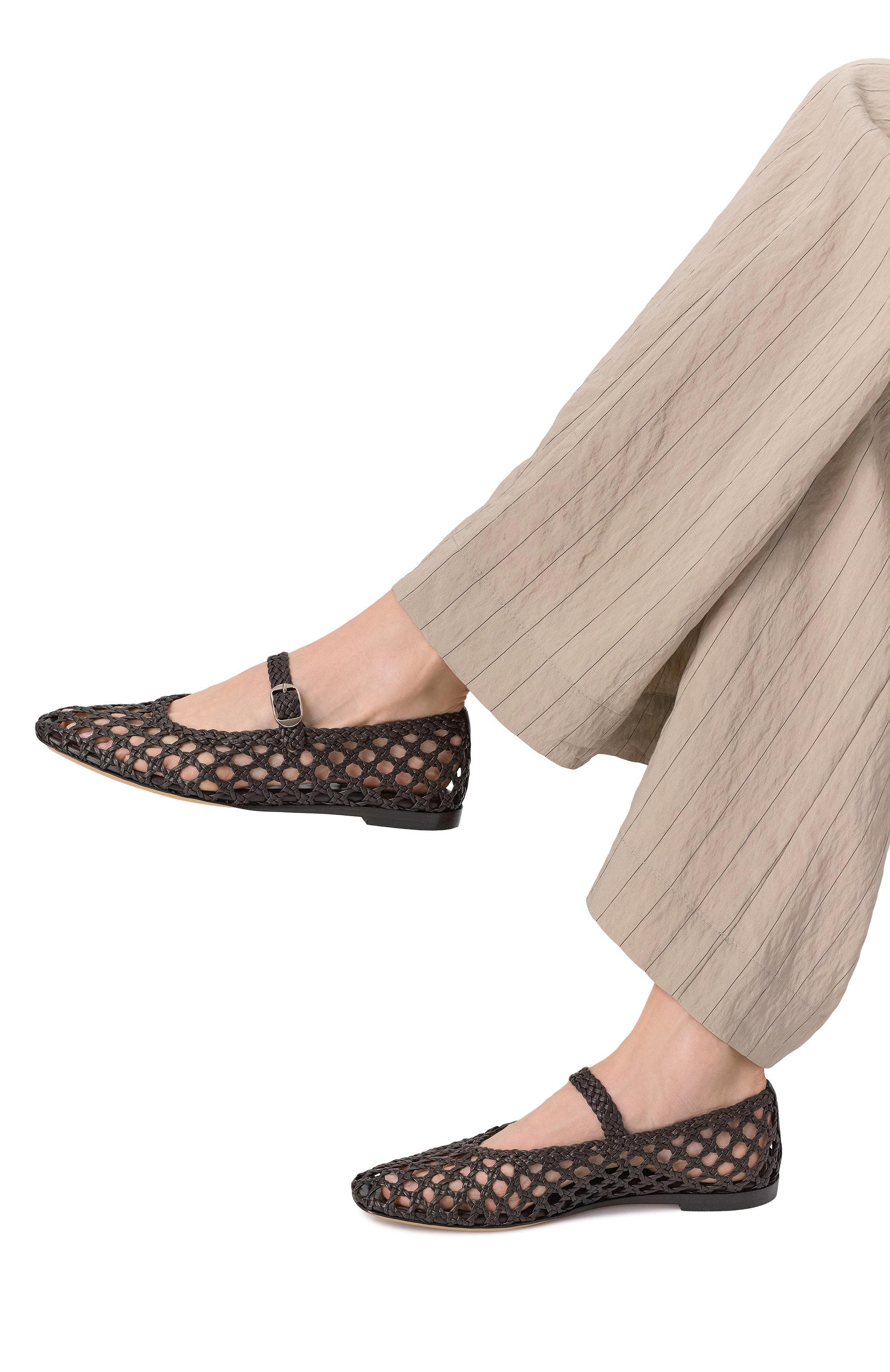 Кожаные балетки mary jane LE MONDE BERYL, арт. MRJ-W0V-CH0, фото 3