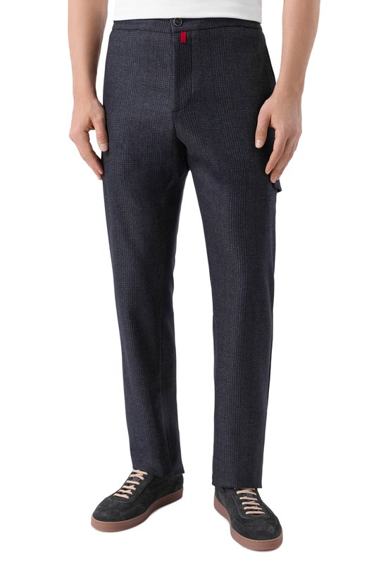 Шерстяные брюки Kiton UPLACTK0127G07 Синий  UPLACTK0127G07 Фото 3