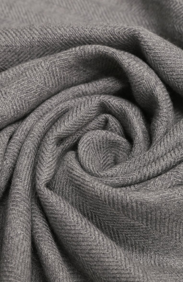Мужской шарф из шерсти и кашемира ZEGNA серого цвета, арт. Z6L00SA6/26B | Фото 4 (Материал: Кашемир, Текстиль, Шерсть; Нос: Не проставлено; Материал сплава: Проставлено; Мужское Кросс-КТ: Шарфы - с бахромой; Кросс-КТ: шерсть, кашемир)