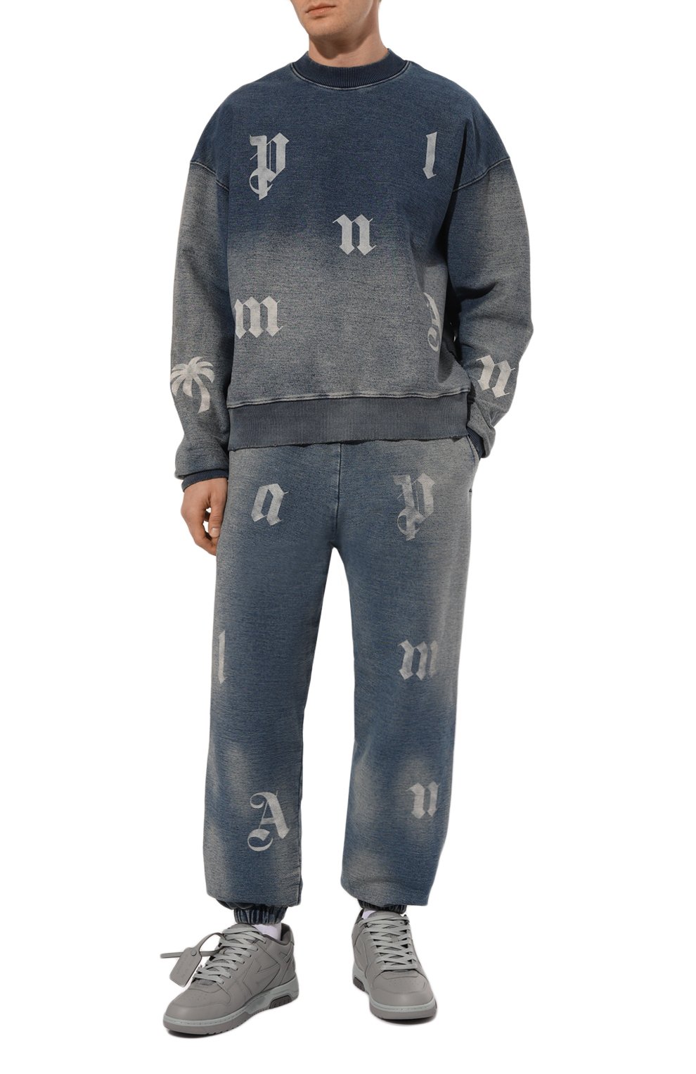 Хлопковые джоггеры PALM ANGELS, арт. PMCH027F24FAB001, фото 2