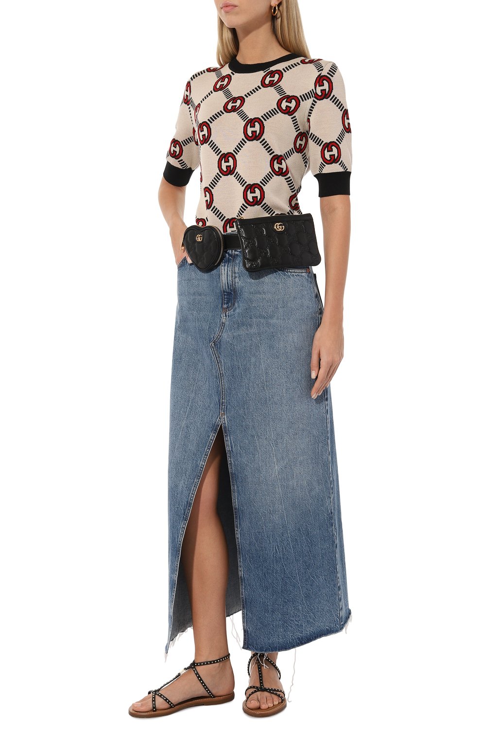 Поясная сумка gg matelassé GUCCI черного цвета по цене 176500 руб., арт. 723779/UM8IG, фото 13 Поясная сумка gg matelassé GUCCI, арт. 723779/UM8IG, фото 13