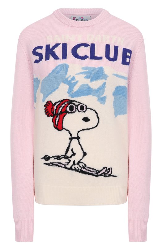 Пуловер из шерсти и вискозы MC2 Saint Barth QUE0018-02257I/NEW QUEEN C Розовый QUE0018-02257I/NEW QUEEN C