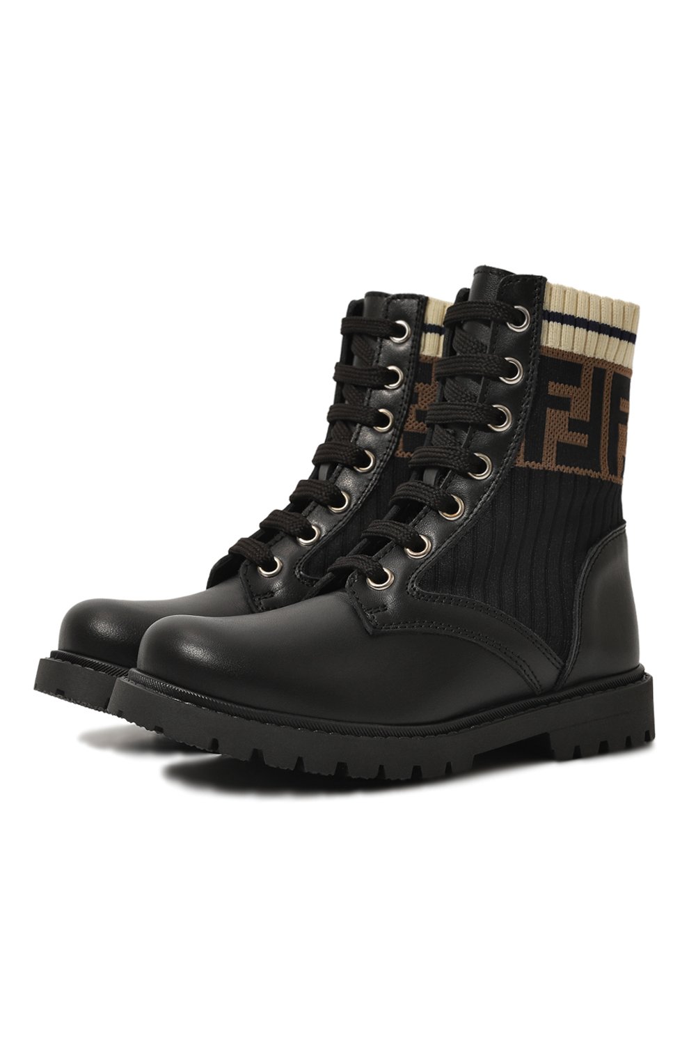 Кожаные ботинки FENDI, арт. JMR329/A8CU/28-31, фото 1