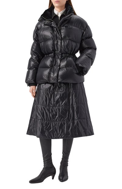 Утепленная юбка JUUN.J черного цвета по цене 69950 руб., арт. JW5Y27W04, фото 2 Утепленная юбка JUUN.J, арт. JW5Y27W04, фото 2