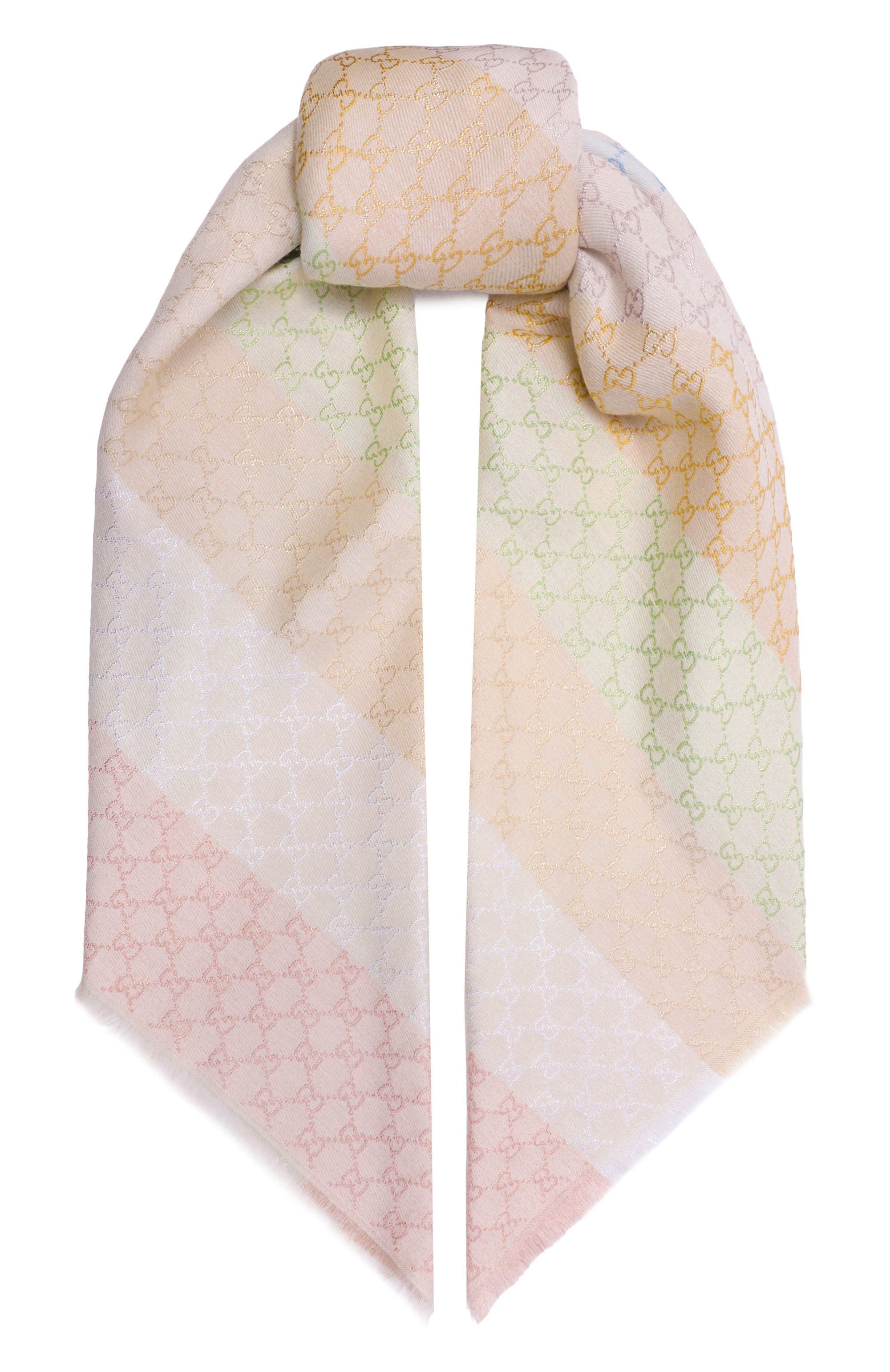 Шаль из вискозы и хлопка GUCCI, арт. 558274/3GC46, фото 1