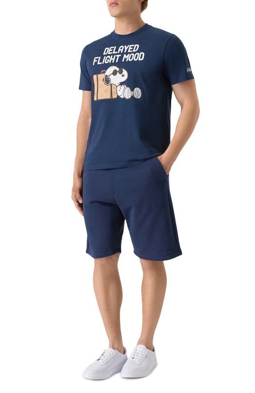 Хлопковые шорты MC2 Saint Barth STBM RANDLE/00134H Синий  STBM RANDLE/00134H Фото 2