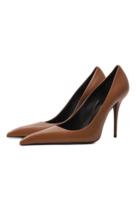 Кожаные туфли Élysée 105 Saint Laurent 833447/AADF0 Коричневый 833447/AADF0
