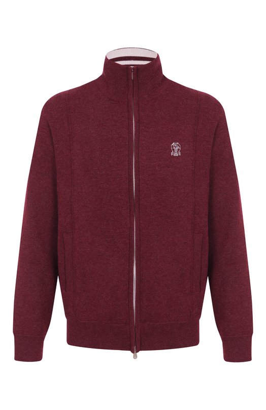 Кашемировый кардиган Brunello Cucinelli M2219206G Бордовый M2219206G