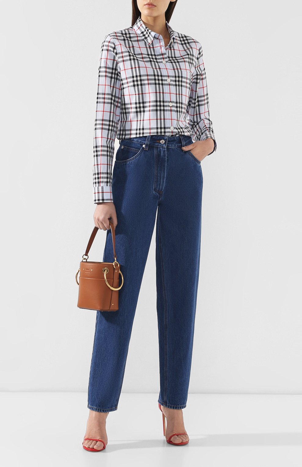 Хлопковая рубашка BURBERRY, арт. 8011394, фото 2