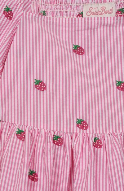 Хлопковое платье MC2 SAINT BARTH розового цвета по цене 18300 руб., арт. STBK NARA/04701H, фото 3 Хлопковое платье MC2 SAINT BARTH, арт. STBK NARA/04701H, фото 3