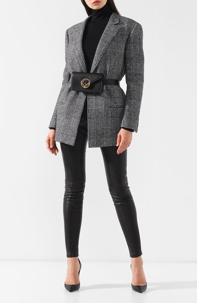 Кожаная поясная сумка с логотипом бренда FENDI, арт. 8BM005 A0KK, фото 2