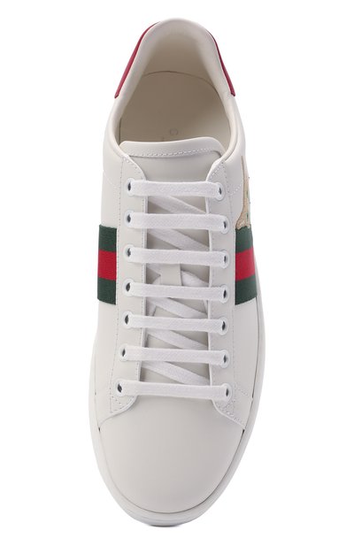 Кожаные кеды new ace GUCCI, арт. 664142/1XG60, фото 5