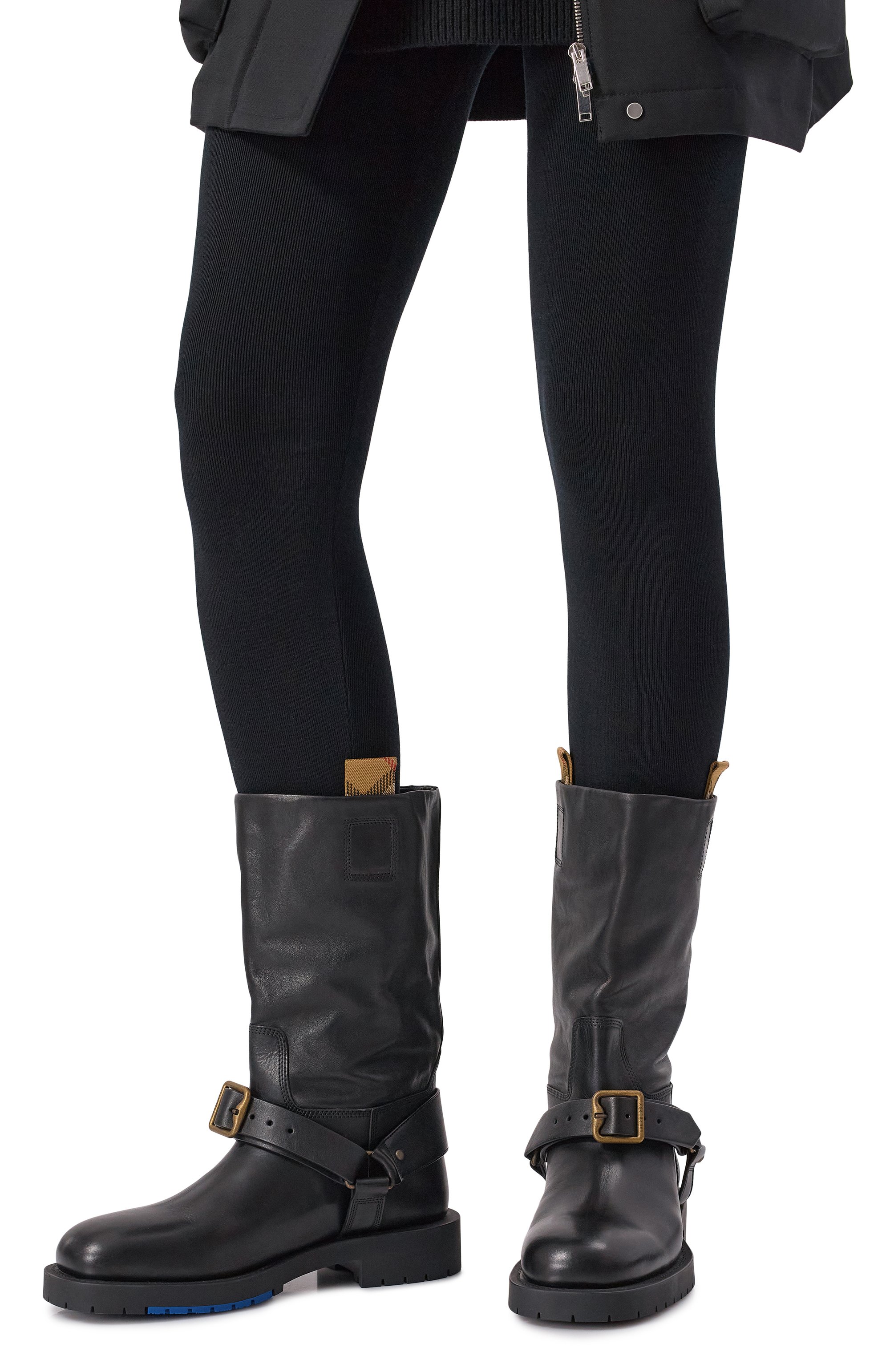 Кожаные полусапоги soft saddle BURBERRY, арт. 8111737, фото 2