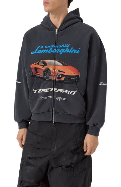 Хлопковая толстовка balenciaga x automobili lamborghini BALENCIAGA, арт. 833399/TSVT9, фото 3