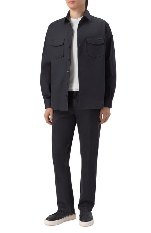 Хлопковая футболка Stefano Ricci K818113G10/F26279 Белый  K818113G10/F26279 Фото 2