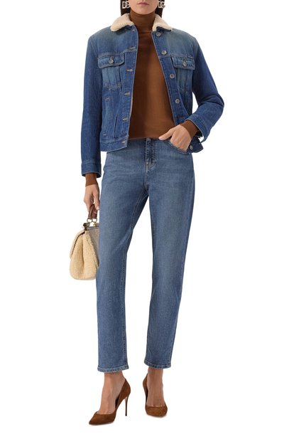 Джинсы DOLCE & GABBANA синего цвета по цене 59950 руб., арт. FTCFPD/G899K, фото 2 Джинсы DOLCE & GABBANA, арт. FTCFPD/G899K, фото 2