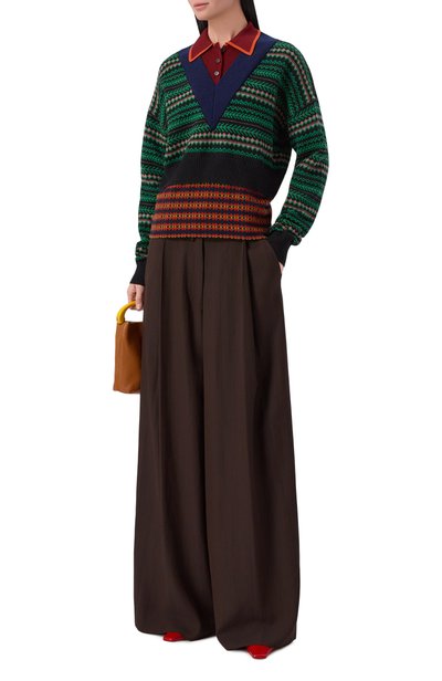 Поло из шерсти и вискозы DRIES VAN NOTEN, арт. 011226/4760, фото 2