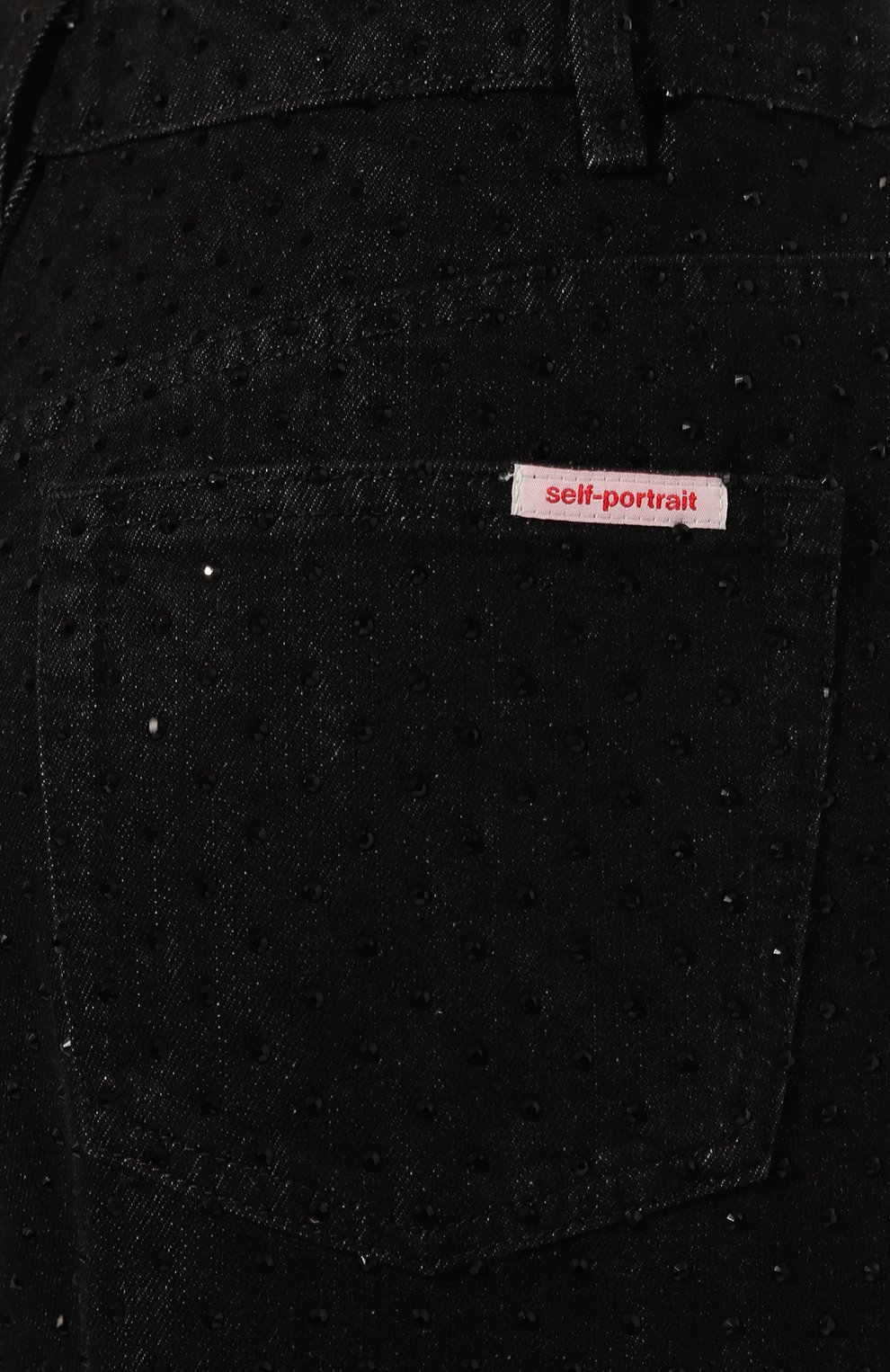 Джинсы с отделкой стразами SELF-PORTRAIT, арт. AW24-805P-B, фото 5