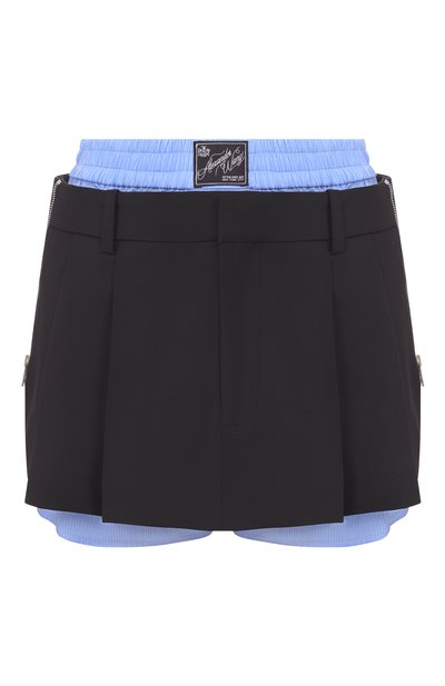 Женские шерстяная юбка-шорты ALEXANDER WANG, арт. 1WC2265410