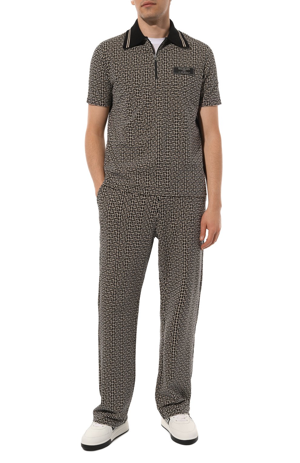 Хлопковое поло BALMAIN, арт. DH1GC027/JC97, фото 2