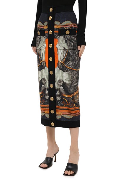 Шерстяная юбка BALMAIN, арт. UF04485/K184, фото 3