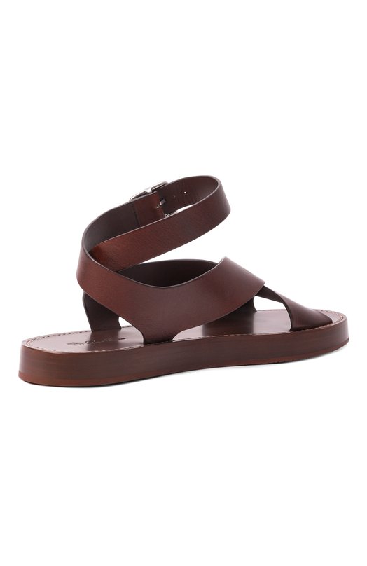 Кожаные сандалии Loro Piana FA01816 Коричневый  FA01816 Фото 5