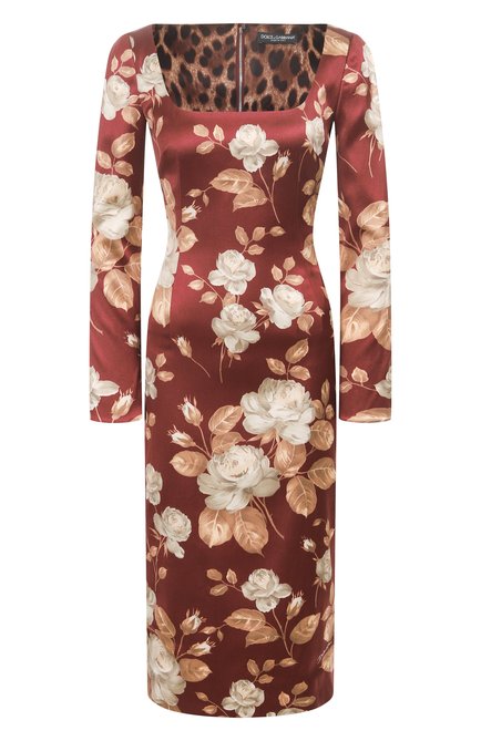 Женское атласное платье DOLCE & GABBANA, арт. F6TYGT/FSIB8