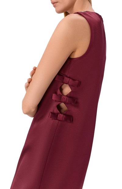 Атласное платье SELF-PORTRAIT, арт. SC25-022S-BU, фото 4