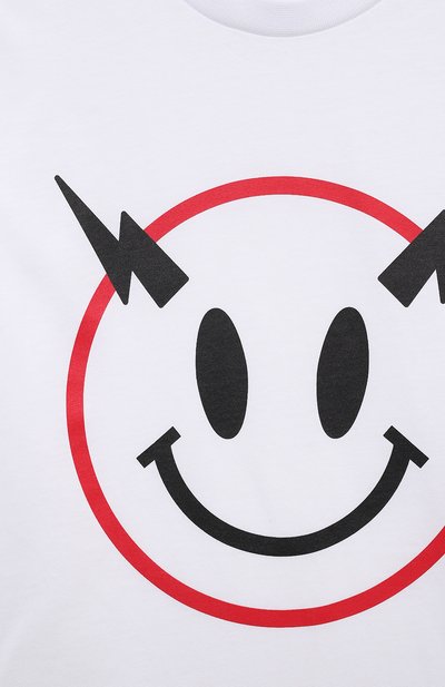 Хлопковая футболка NEIL BARRETT KIDS, арт. 033581, фото 3