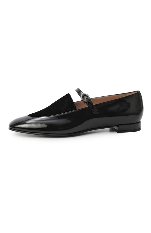 Кожаные балетки Emporio Armani EW002938/AF19567 Чёрный  EW002938/AF19567 Фото 4