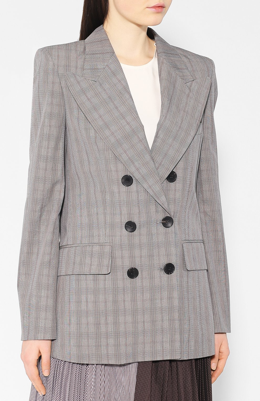 Жакет из смеси хлопка и вискозы ISABEL MARANT ETOILE серого цвета по цене 41550 руб., арт. VE0872-19P009E/ILIANE, фото 3 Жакет из смеси хлопка и вискозы ISABEL MARANT ETOILE, арт. VE0872-19P009E/ILIANE, фото 3