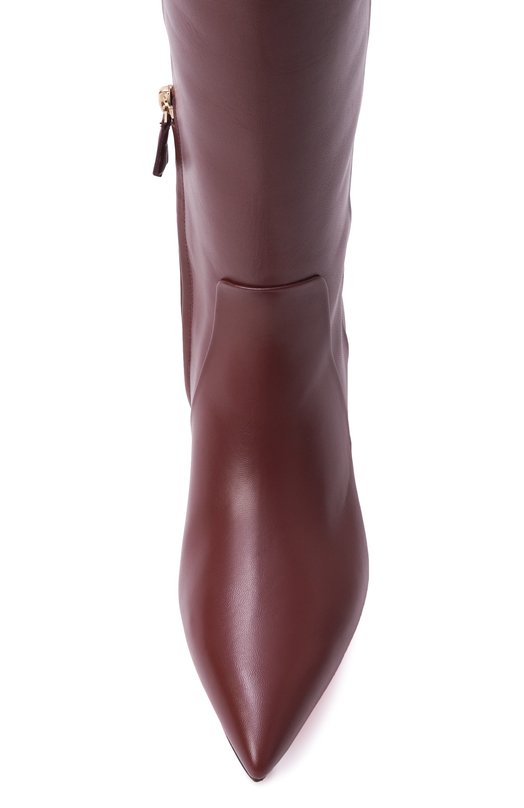 Кожаные сапоги Santoni WSLG71756HI2NHPE Бордовый  WSLG71756HI2NHPE Фото 6