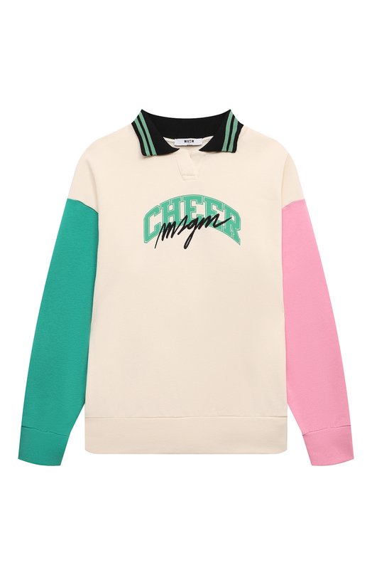 

Хлопковый свитшот MSGM kids, Кремовый