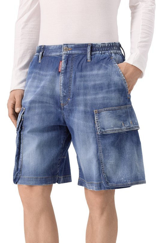 Джинсовые шорты Dsquared2 S78MU0062/S30341 Синий  S78MU0062/S30341 Фото 3