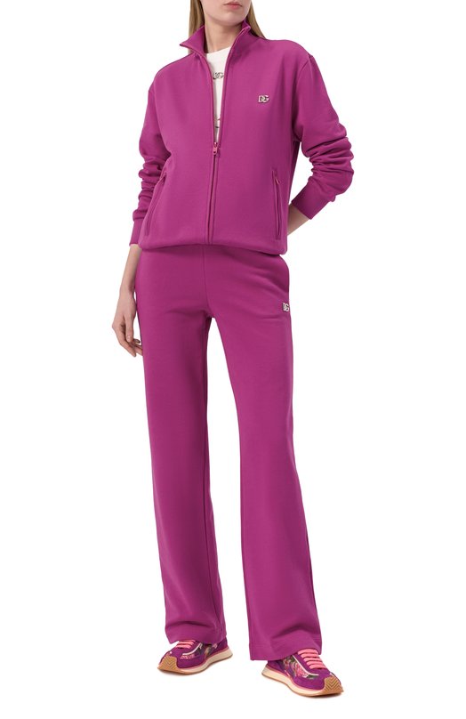 Комбинированные кроссовки DG Cushion Dolce & Gabbana CK2288/A6N66 Фиолетовый  CK2288/A6N66 Фото 2