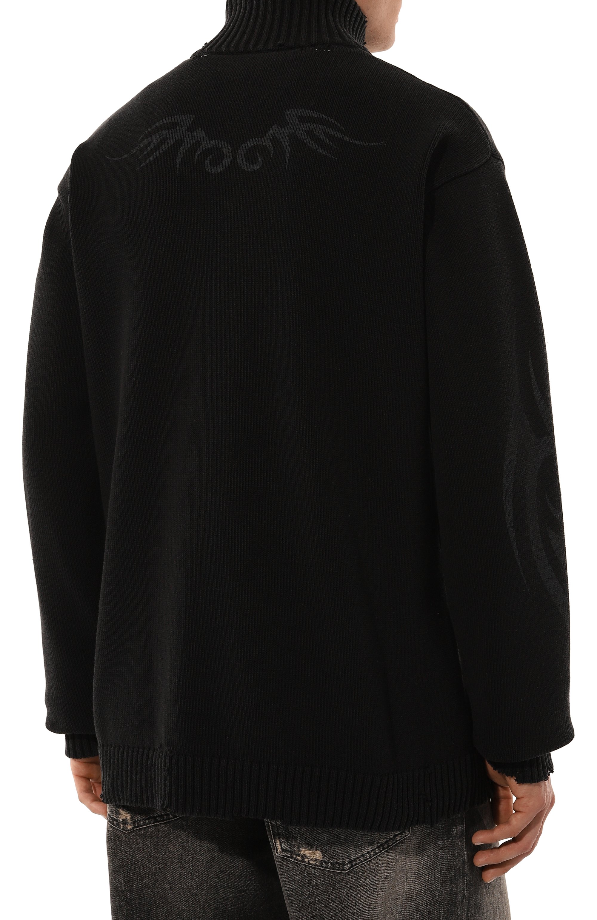 Кардиган BALENCIAGA черного цвета по цене 399500 руб., арт. 808489/T3336, фото 4 Кардиган BALENCIAGA, арт. 808489/T3336, фото 4