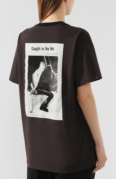 Хлопковая футболка ACNE STUDIOS, арт. AL0114, фото 4