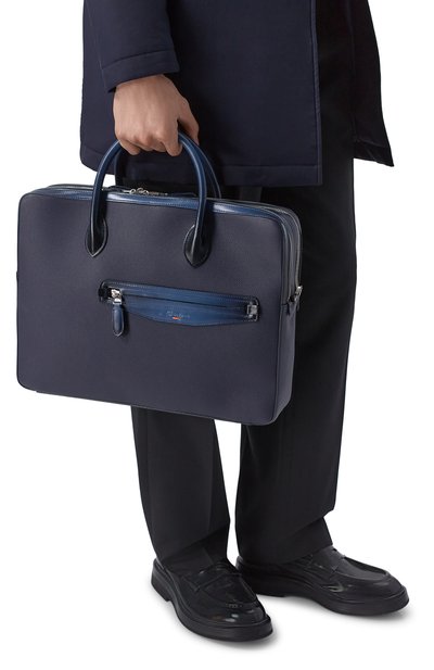 Мужская портфель SANTONI, арт. UIBGA2868BS-ACSU