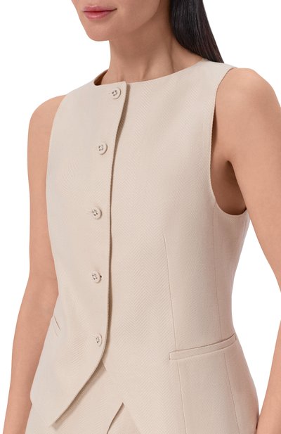 Льняной жилет OFFICINE GENERALE, арт. S26WTLG403, фото 5