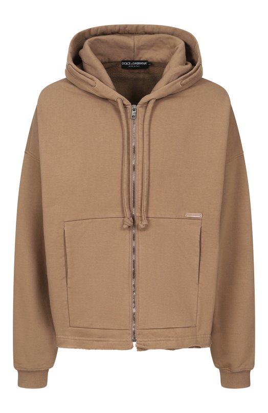 Хлопковая толстовка Dolce & Gabbana G9BVJT/G7PLA Бежевый G9BVJT/G7PLA