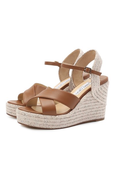 Комбинированные босоножки dellena 100 JIMMY CHOO, арт. DELLENA 100/N0E, фото 1