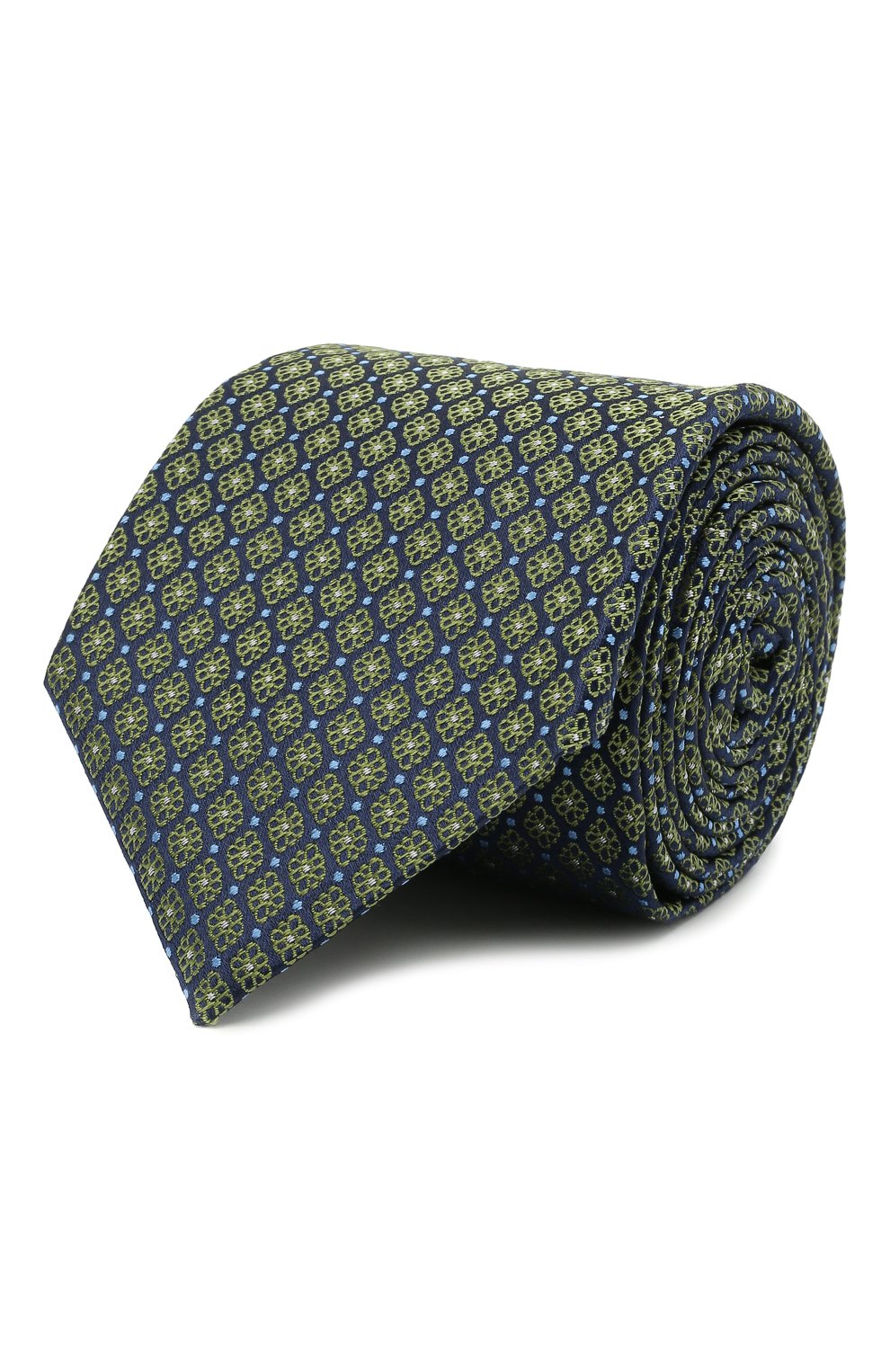Шелковый галстук CANALI хаки цвета по цене 12700 руб., арт. 18/HJ03076, фото 1 Шелковый галстук CANALI, арт. 18/HJ03076, фото 1